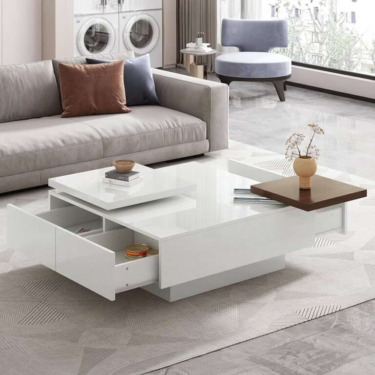 Maximizing Style and Functionality: Square Coffee Tables with Drawers and Rectangle Coffee Tables with Storage
