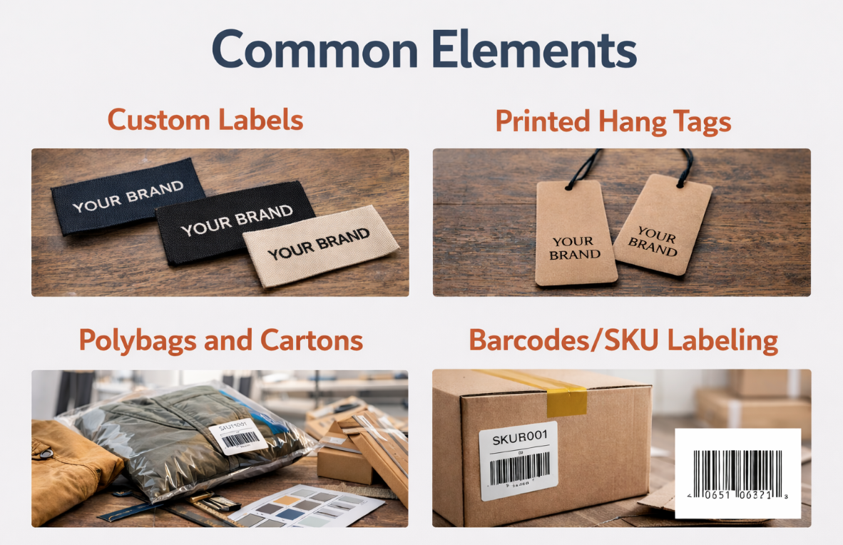 Barcodes or SKU labeling for inventory systems 